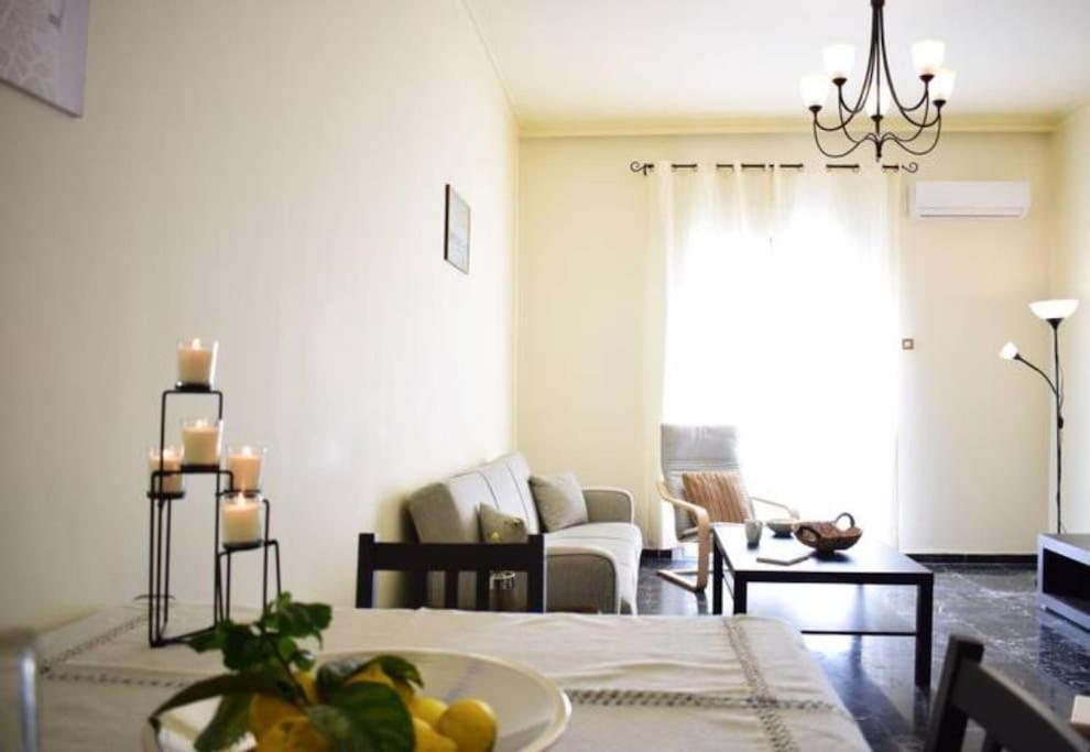 Marble Cool 2-Bedroom Down Town Yard House Kíssamos Dış mekan fotoğraf
